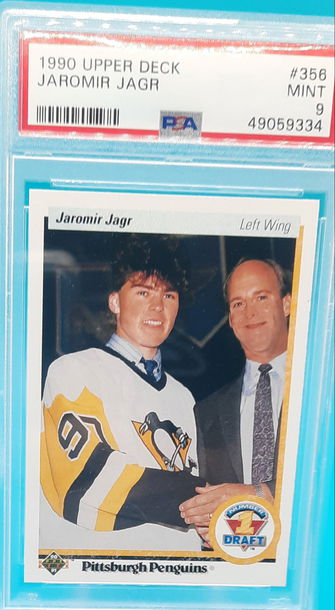 1990 Upper Deck Jaromir Jagr Rookie PSA 9