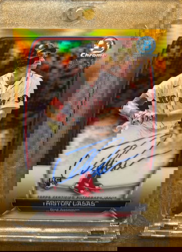 2023 Bowman Chrome Triston Casas Gold Refractor Rookie Auto /50