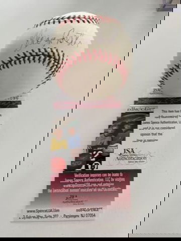 George Foster Autographed Signed baseball. JSA Certified.