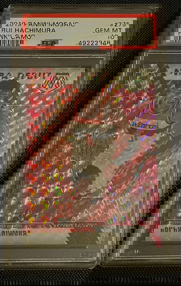 Rui Hachimura 2019 Mosaic Debut Pink Camo PSA 10