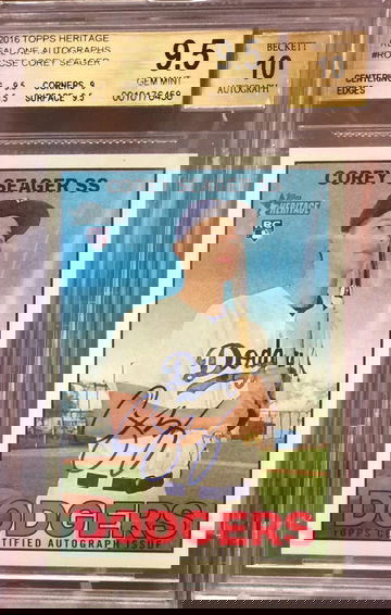 2016 Topps Heritage Auto Corey Seager