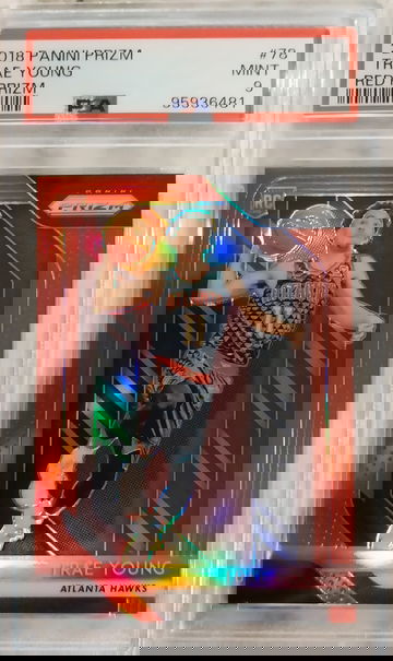 2018 Panini Prizm Trae Young Red Prizm /299 Psa 9 Mint