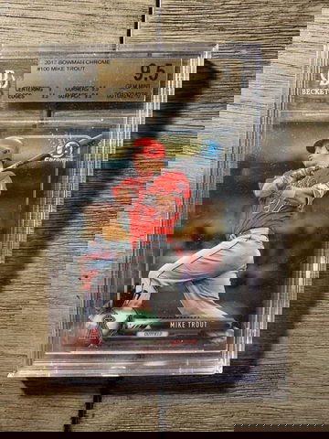 2017 Bowman Chrome Mike Trout BGS 9.5