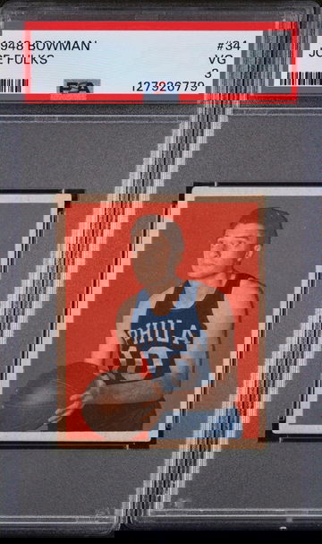 1948 Bowman Joe Fulks #34 PSA 3