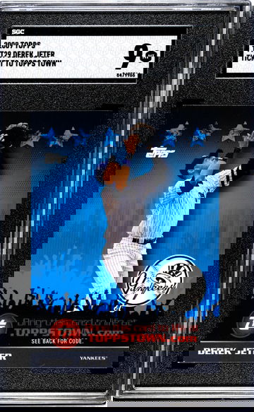 2009 Topps #TTT29 Derek Jeter Ticket To Topps Town SGC 9