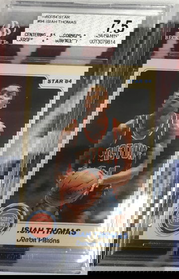 1983-84 Star Isiah Thomas BGS 7.5