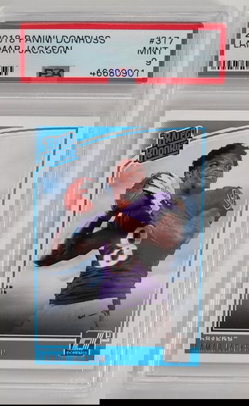 2018 Panini Donruss Lamar Jackson Rated Rookie #317 PSA 9 MINT 