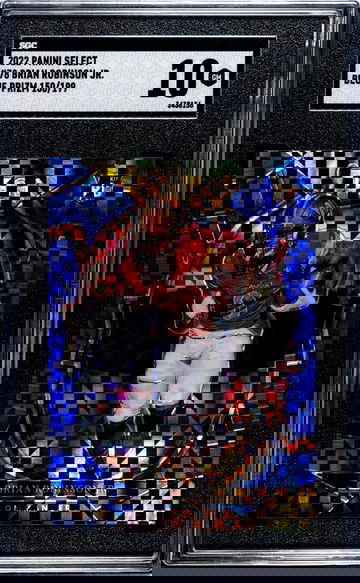 2022 Panini Select #78 Brian Robinson Jr. Blue Prizm /199 SGC 10