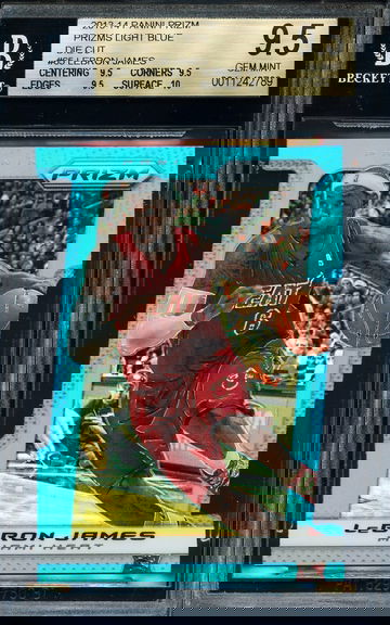 2013-14 Prizm Light Blue Die Cut /199 BGS 9.5
