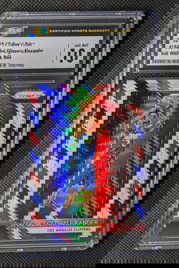 2018-19 Prizm Shai Gilgeous-Alexander Red White Blue Rookie Gem Mint 10