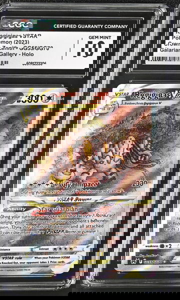 2023 Pokémon Crown Zenith Galarian Gallery Regigigas #GG55/GG70 VSTAR CGC 10