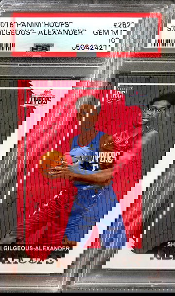 2018 Panini Hoops Shai Gilgeous Alexander #262 PSA 10 GEM MINT