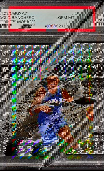 2022 Mosaic Notoriety #6 Paolo Banchero Silver Mosaic Prizm RC Rookie PSA 10