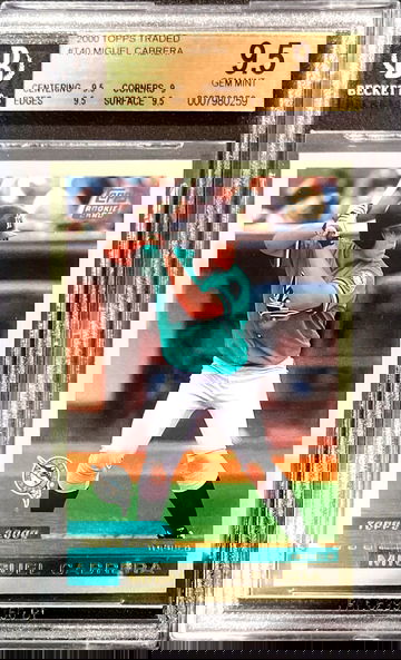 2000 Topps Traded Miguel Cabrera Rookie Card BGS 9.5 Gem Mint