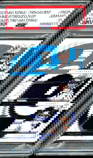 Bryce Young/CJ Stroud/Will Levis National Treasures Patch /99 PSA 10 