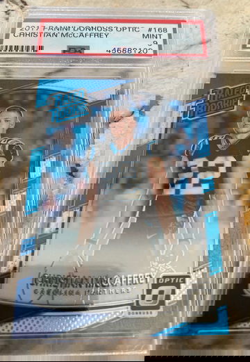 2017 Panini Donruss Optic #168 Christian McCaffrey PSA9