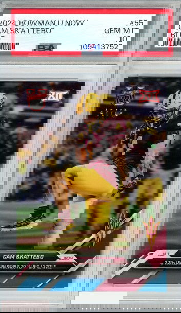 2024 BOWMAN U NOW CAM SKATTEBO #55 BLUE 45 OF 49 ROOKIE RC PSA 10 GEM MT