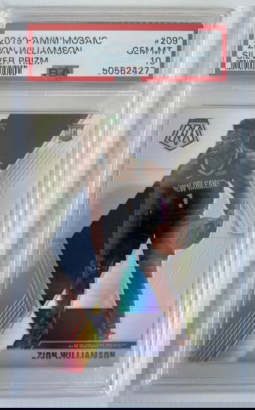 2019-20 Zion Williamson mosaic silver psa 10 