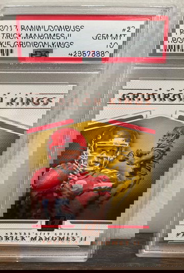 PATRICK MAHOMES 2017 Panini Donruss Optic Gridiron Kings PSA 10