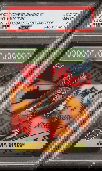 2002 TOPPS GARY PAYTON CHROME COAST TO COAST COAST TO COAST-REFRACTOR #CC12 PSA 9 BK.C1.16