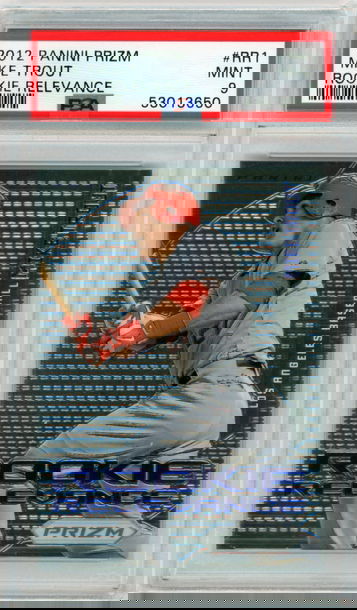 2012 Panini Prizm #RR1 Mike Trout Rookie Relevance PSA 9 MINT!