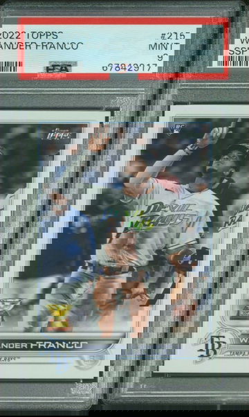 2022 Topps Series 1 Wander Franco SSP Image Variation RC PSA 9 Mint