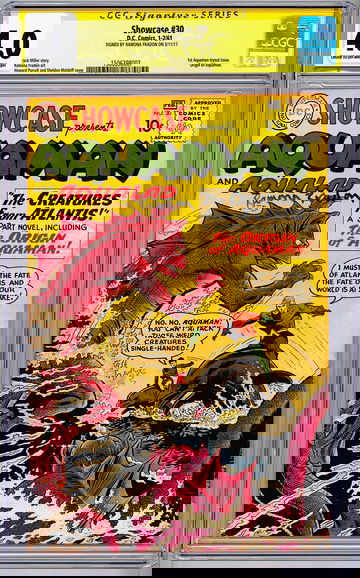 DC SHOWCASE #30 CGC-SS 4.0 *SIGNED RAMONA FRADON* CREATOR 1ST SA AQUAMAN 1961