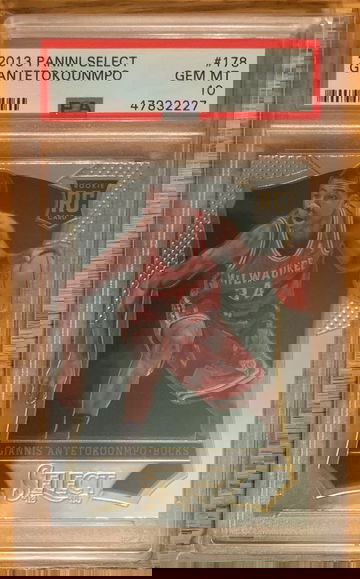 2013 Panini Select Giannis Antetokounmpo Rookie Card PSA 10