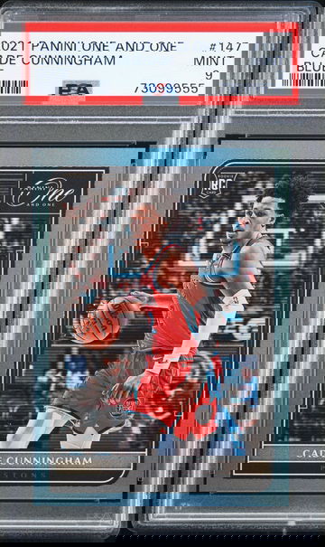 2021 Panini One and One Cade Cunningham Blue PSA 9