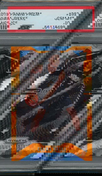 2019 Prizm Orange Ice Chuma Okeke PSA 10