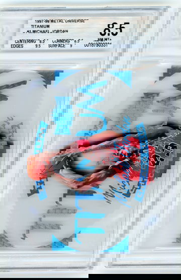 MICHAEL JORDAN 1997-98 Metal Universe Titanium #1 BGS 8.5 Die Cut