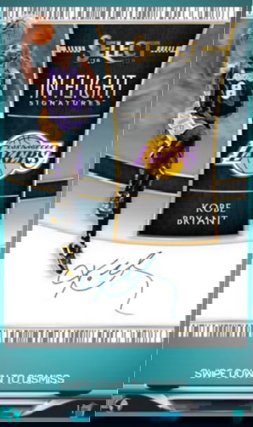 2018 Select In Flight Signatures Kobe Bryant Panini Dunk