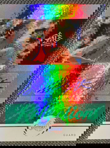 2005-06 UD Reflections - Shaun Livingston Signature Green Jersey # SSP Auto /25