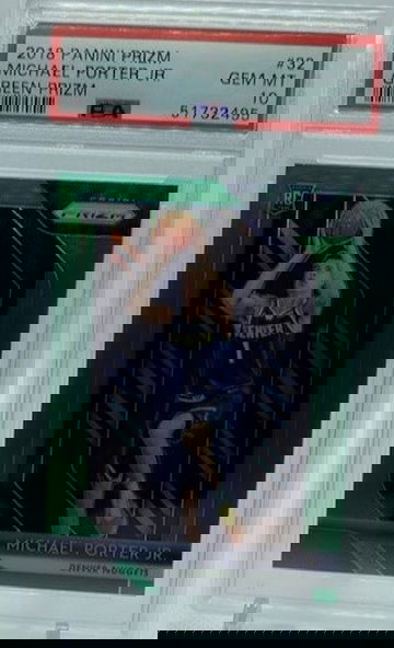 2018 Michael Porter Jr GreenPrizm #32 PSA 10