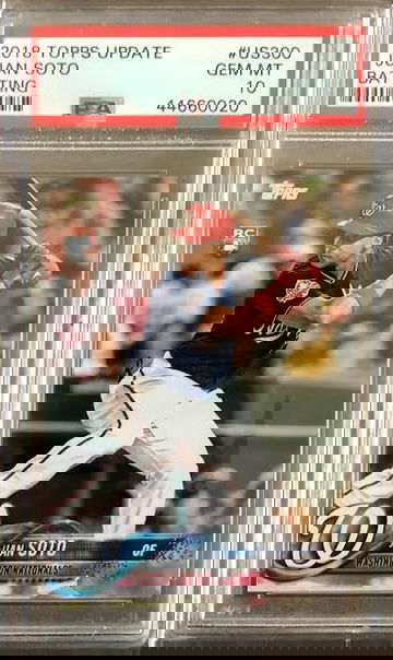 Juan Soto 2018 Topps Update Rookie PSA 10