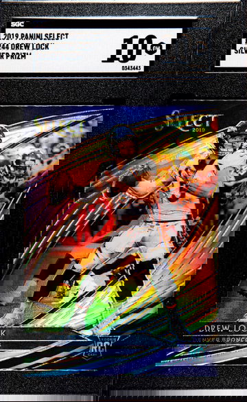 Drew Lock 2019 Select Field Level Silver SGC 10