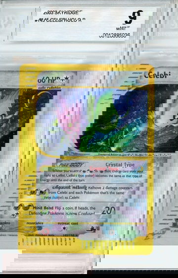 2003 POKEMON SKYBRIDGE CELEBI HOLO R #145 BGS 9 MINT