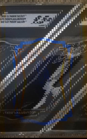 Tyrese Haliburton RC⚡️2020-21 Select Blue Die Cut /249 SGC 9.5 MINT+ 🏀 INDIANA PACERS MVP 📈 