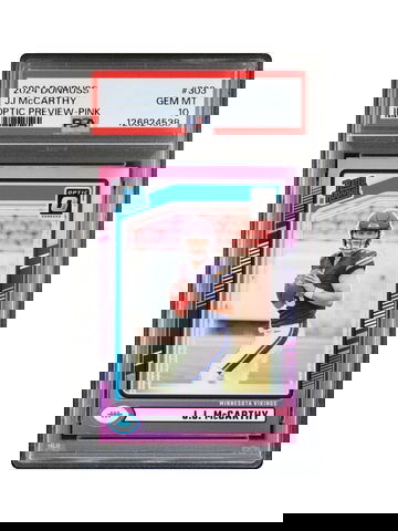 JJ MCCARTHY OPTIC PREVIEW PINK PSA 10