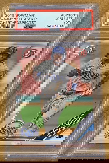 Wander Franco 2019 Bowman 1st Paper BP-100 Rookie RC PSA 10 Gem Mint