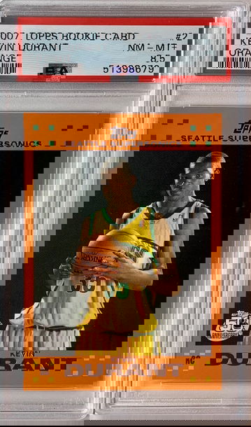 2007 Topps Kevin Durant Orange #2 PSA 8.5
