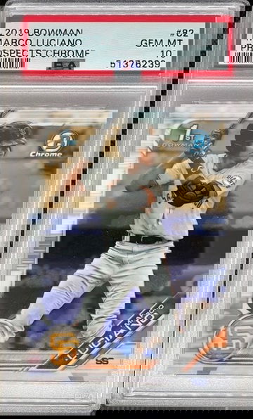 2019 Bowman Prospects Chrome Marco Luciano #82