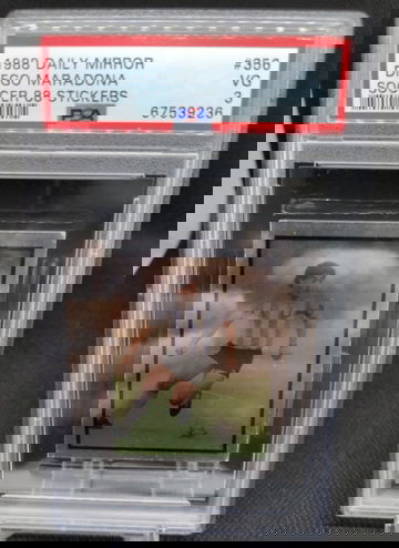 1988 Daily Mirror Soccer 88 Stickers #356 Diego Maradona PSA 3