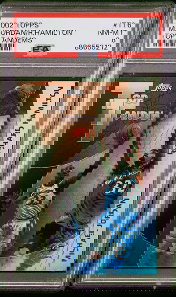 2002 Michael Jordan / Richard Hamilton Topps Top Tandems TT6 PSA 8