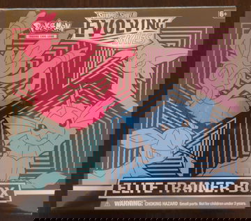 Pokemon Evolving Skies Elite Trainer Box. Sword and Shield. Blue