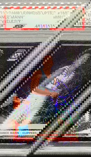 2019 2020 OPTIC TERANCE MANN PSA 9 BLACK VELOCITY ! RC ROOKIE CARD POP 2! 