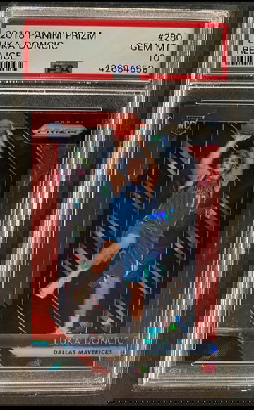 2018 Luka Doncic Panini Prizm Red Ice PSA 10 mint