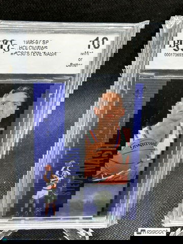 1996 97 SP Holoviews Steve Nash RC Insert #PC30 BCCG 10