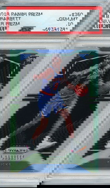 RJ Barrett Prizm Silver Rookie PSA 10