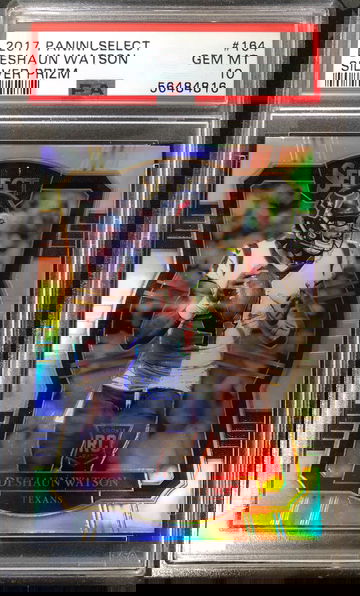 2017 Select Deshaun Watson Premier Level Silver Prizm PSA 10